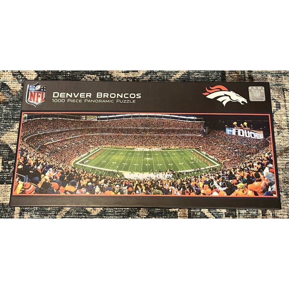 NEW Masterpieces Denver‎ Broncos | Puzzle Sports Stadium NFL Panoramic 1000pc